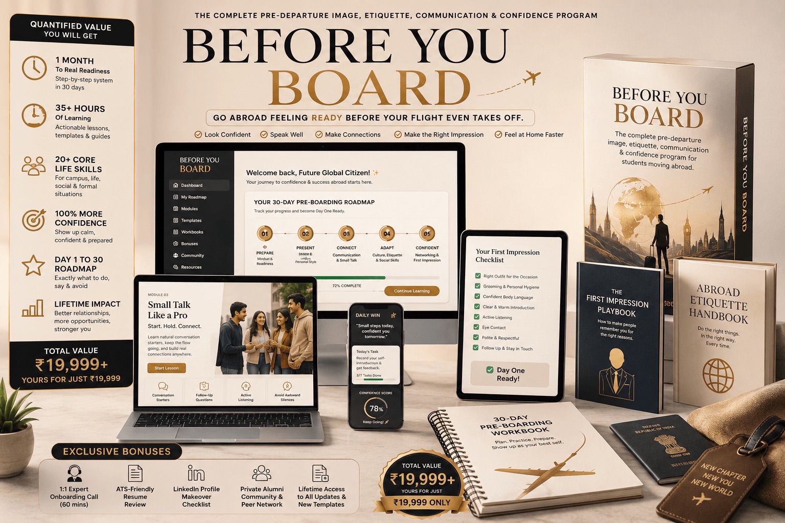 Before You Board — the 60-day pre-departure program